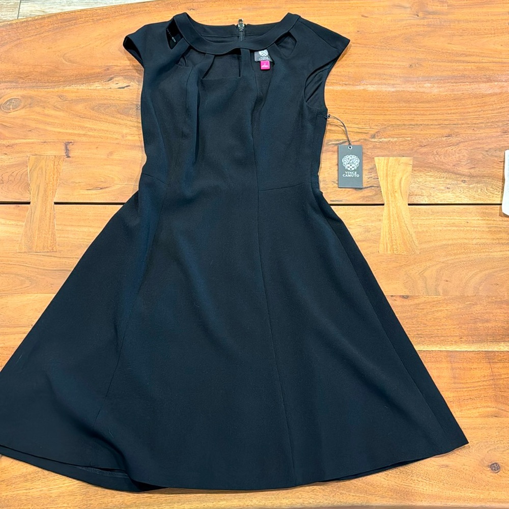 Vince Camuto Black Cocktail Dress. Size 2. Mid length.